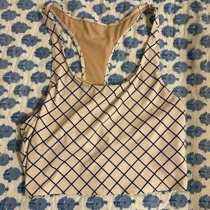 Kortni Jeane lattice print racerback top